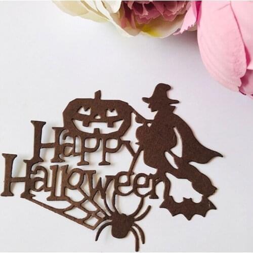 3pcs/set Happy Halloween Metal Cutting Dies Stencil Scrapbooking DIY Album Stamp T3LE