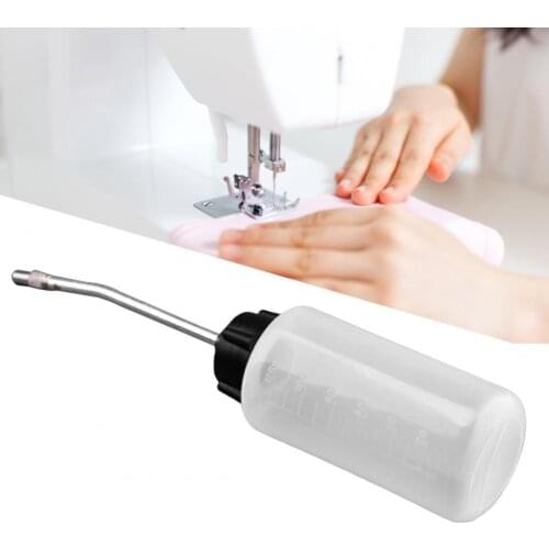 40%HOT120ml Innovative Machine Oiler Long Mouth Plastic Clear Scale Transparent Oil Pot Bottle Sewing Supplies