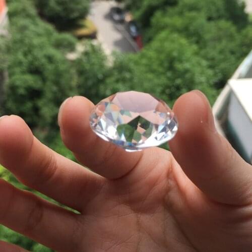 5pcs/lot 30mm Clear Crystal Wedding Diamond Jewel Birthday Party Home Decoration Holiday Gifts Fengshui Crafts Paperweight