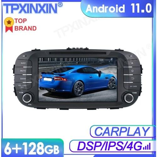 6+128G Android 11 For Kia SOUL 2014-2017 Car Multimedia Player GPS Navi Audio Stereo Screen DVD Head Unit Tape Recorder