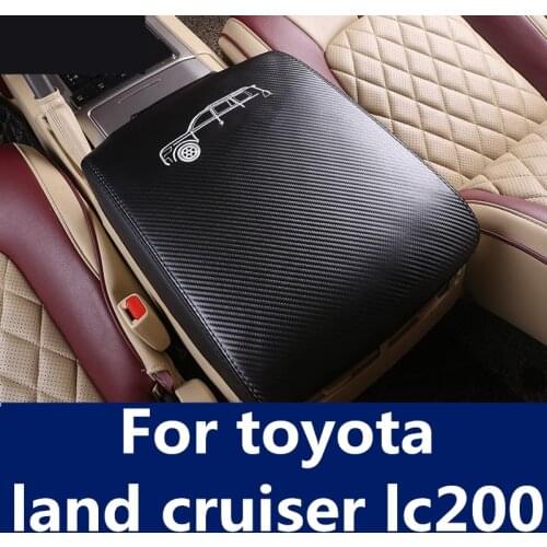 Car central container armrest box PU Leather auto car-styling content box holder car accessories For toyota land cruiser lc200