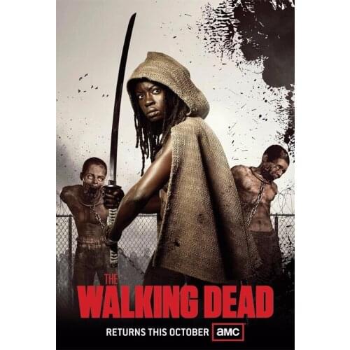 D0719 The Walking Dead TV Series Silk Fabric Poster Art Decor Indoor Painting Gift