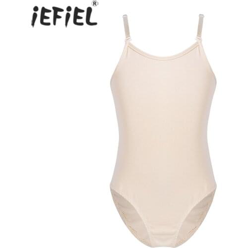 Kids Girls Camisole Tanks Top Dance Clothes For Ballet Adjustable Shoulder Straps Leotard for Dance Gymnastics Underwear