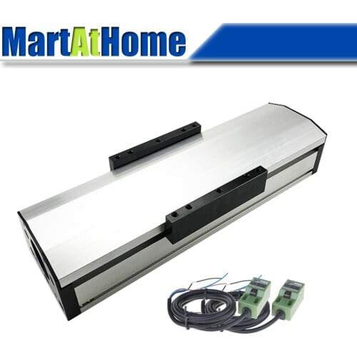GF80 Dual Linear Guide Linear Motion Cross Slide Module Accuracy 0.03mm with Stepper Motor & 2pcs Proximity Switches