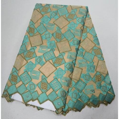 Hot selling embroidery stones Swiss voile laces in Switzerland African polish dry cotton lace fabric 2019 high quality for men