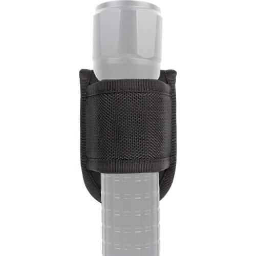 ROCOTACTICAL Open Top Compact Light Pouch for Duty Belt, D Cell Compact Flashlight Holder