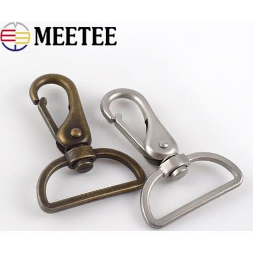 2/4pcs 38mm Metal Buckles for Bag Dog Collar Keychain Swivel Trigger Clasps Snap Bags Strap Hangers Connector DIY Accessories