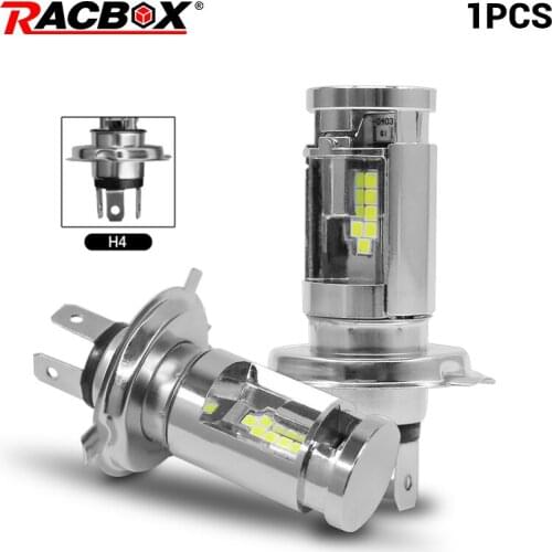 H4 Mini Led Motorcycle Headlight Bulb Hi/Low Beam Fit Most Motorbike 1500LM 6500K white DRL AC DC 12V 24V car ATV headlamp bulbs