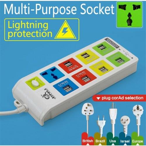 Multi USB socket with 3Meter 10Ft