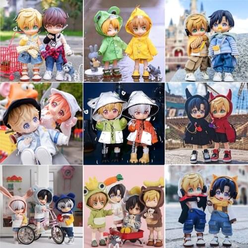 Ob11 baby clothes cute little animal hoodie Molly baby clothes GSC body 1/12 BJD sister head doll clothes