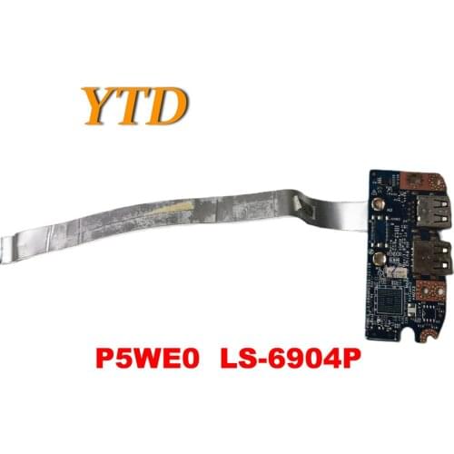Original for Acer Aspire 5750, 5750G USB Port Board & Ribbon P5WE0 LS-6904P tested good free shipping
