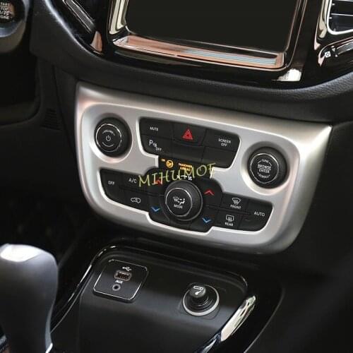 Dashboard AC Air Condition Switch Panel Cover Trims For 2017-2021 Jeep Compass MP
