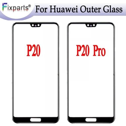 Front Glass For Huawei P20LCD Screen Outer Glass Lens Replacement Repair Spare Parts For Huawei P20 Pro Outer Glass