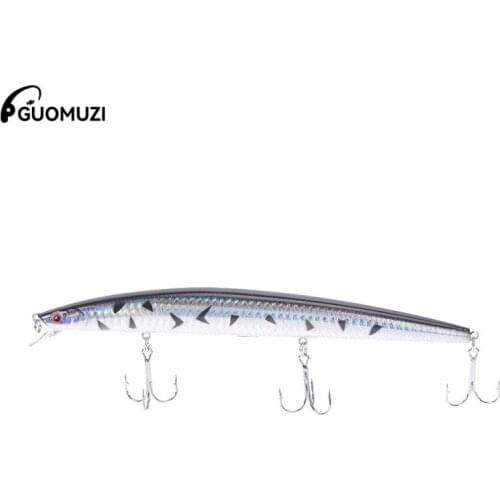 18cm/7.08" 26g Bait Fishing Lure Slow Floating Minnow Bass Pike Bait Fishing Tackle Hooks