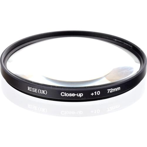 RISE(UK) 72mm Macro Close-Up +10 Close Up Filter for All DSLR digital cameras 72MM LENS