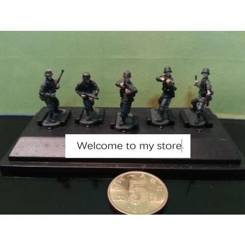 Super mini 1:72 pvc figure painted P804 World War II German soldier 5pcs/set