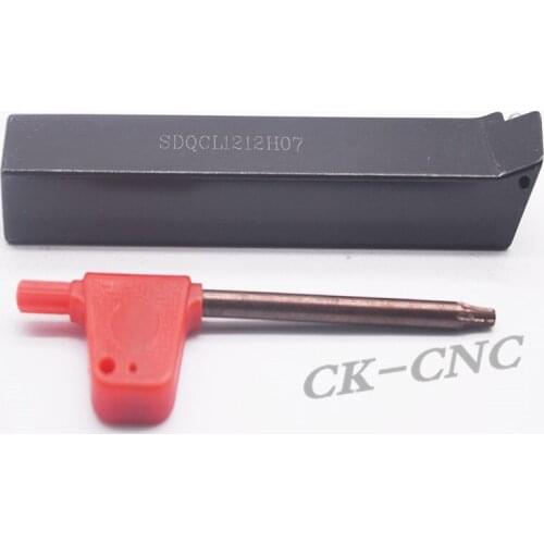 SDQCL1212H07 12*12*100mm 55degreeCNC Lathe External Cutting Tool Left Holder For DC**0702 inserts