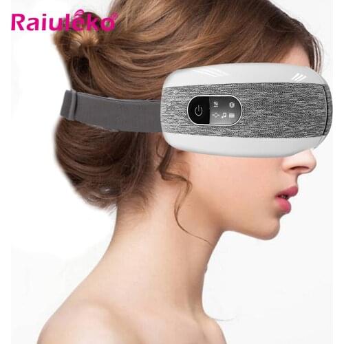 Smart Eye Massager Electric Vibration Bluetooth Eye Massager Air Compression Heated Massage For Tired Eyes Dark Circles Remove