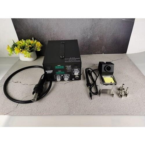 Yaogong 852D+750W Air Pump Rework Station Type Double Digital Display Smd Heater Soldering Iron 2in1 YG-852D