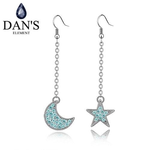 DANS New Dropship Genuine Austria crystal earrings for women Sales #84888