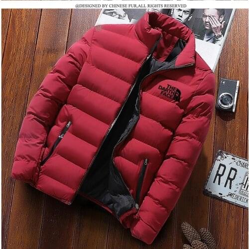 Winter Jacket Mens 2021 Fashion Stand-Collar Mens Parka Jacket Mens Solid Color Thick Jackets And Coats Mens Winter Parka