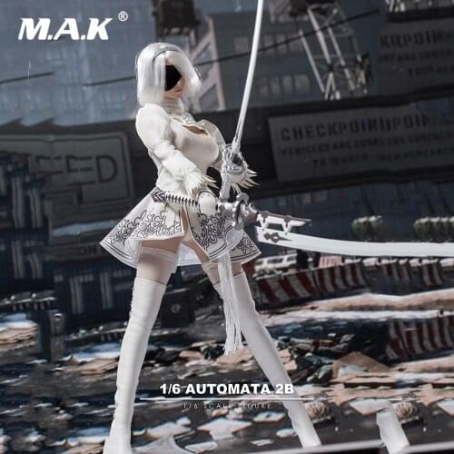 1/6 NIER: AUTOMATA YoRHa No.2 Type B Female Head & Clothes & Weapon Accessories for 12" Action Figure Accessories