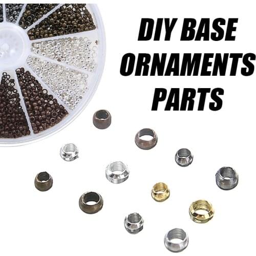 Assorted 2.0mm 2.5mm Mixed Color Crimp Beads For DIY Jewelry Beads Vintage Color Copper Loose Beads Jewelry Making Supplies