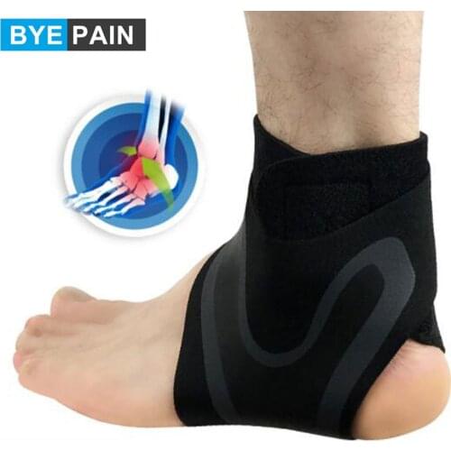 1Pair BYEPAIN Breathable Ankle Support Brace Adjustable Ankle Stabilizer with Compression Wrap Support Suitable for Men & Women