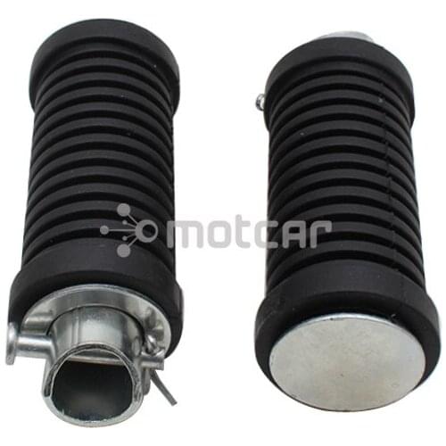 Motorcycle Black Rear Anti-Slip Rubber + Metal Foot Peg Footrest Footpegs Foot Pedal For Honda Super Cub C125 2018-2021 1pair