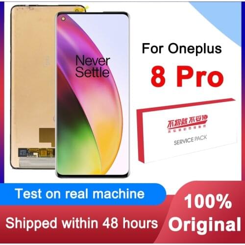 100% Original 6.78" Display Replacement For OnePlus 8 Pro AMOLED Display Touch Screen Digitizer Assembly For 1+8 Pro LCD Panel