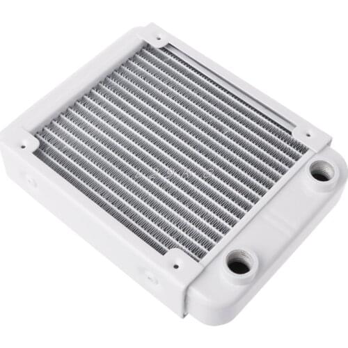 120mm Aluminum Water Cooler Kit Computer Radiator Water Cooler 18 Tube CPU Heat Sink Exchanger