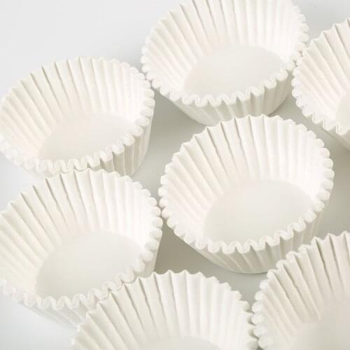 125/200pcs White Muffin Cupcake Baking Molds DIY Cake Decorating Tools Birthday Wedding Party Candy Muffin Box Cup Case