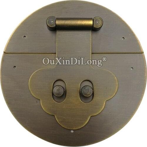 Retro Vintage 2PCS Antique Brass Box Buckle Jewelry Chest Box Suitcase Buckle Clip Clasp Jewelry Case Box Latch Clasp