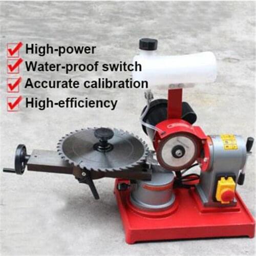 220V Round Carbide Saw Blade Grinder Mill Sharpener Alloy Saw Blade Rotary Angle Grinder Tool Manual Wood Working Machine