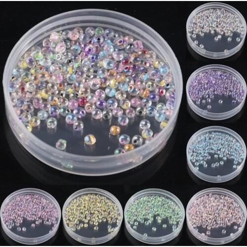 3.4mm Colorful Drop Water Glass Beads For Decoration Garments Jewelry Loose Beaded Embroidery Tassel Accessories Diy Material