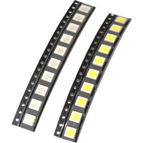 5050 LED diode red green blue purple pink white light color LED bead ,1000pcs/lot