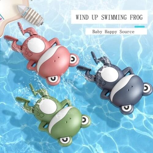 Baby Bath Toys Cute Cartoon Tortoise Whale Animal Toddler Water Toy Infant Swim Chain Clockwork Summer Time Kids Gifts Toy Water