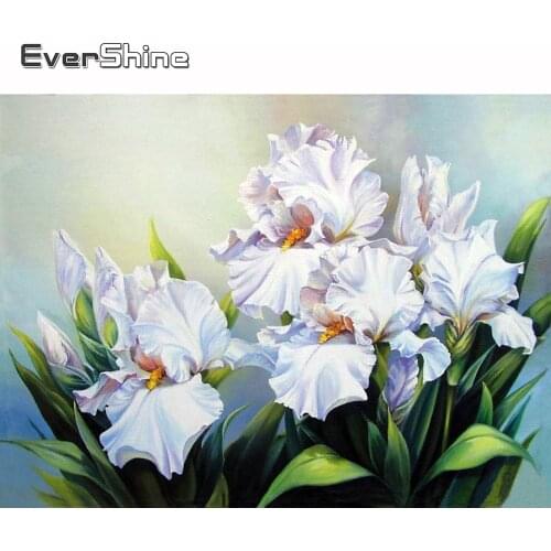 Evershine Diamond Mosaic Landscape Diamond Embroidery Lily Cross Stitch Kit Diamond Painting Home Decoration Gift Full Drill