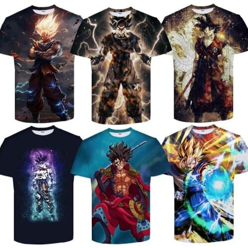 Anime Son Goku Kakarotto Cosplay 3D T-shirt Aldult Unisex Tops Kids Short Sleeve Prop