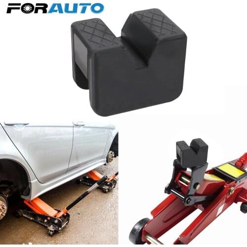Car Repair Tools Rubber Car Lift Jack Stand Frame Rail Adapter Universal Black Slotted Jack Pad