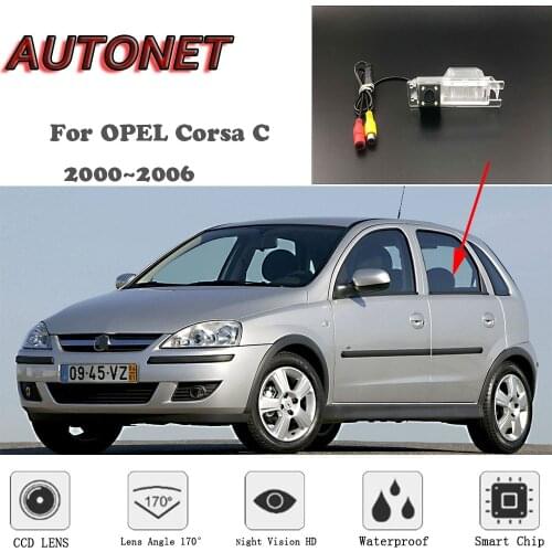 AUTONET HD Night Vision Backup Rear View camera For OPEL Corsa C 2000~2006 CCD / RCA Standard /Parking Camera