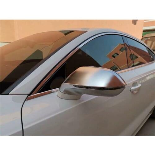 For AUDI A7 S7 RS7 Car Side Replacement Rear View Rearview Mirror Caps Cover 2011 2015 2017 Mirror Cover 4pcs Left & Right