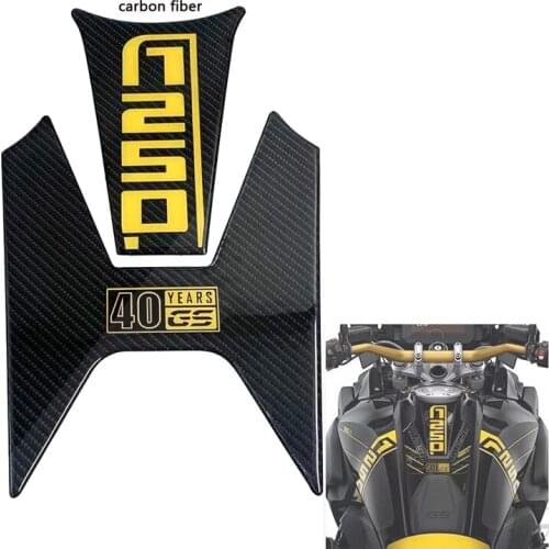 Motorcycle Sticker Decal Gas Oil Fuel Tank Pad Protector Case for BMW R1250GS 40 Years GS carbon fiber 2020 2021