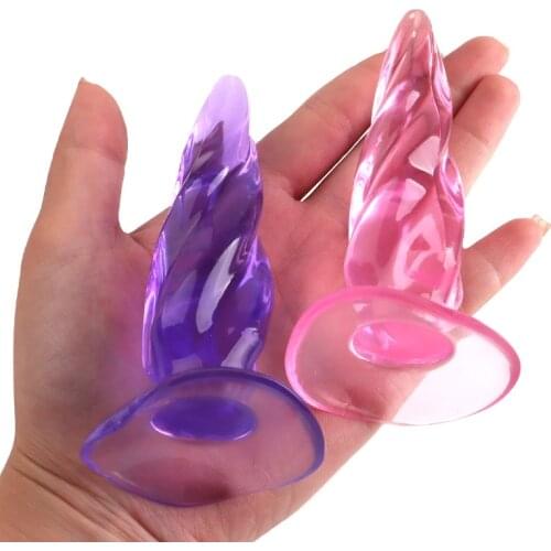 Candiway Soft Silicone Anal Beads Plug With Suction Cup Prostate Massage Trainer Dildo Unisex Masturbation Sex Toy For Men Women