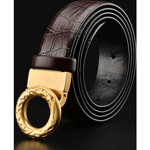 2020 new fashion belt for men lady genuine leather strap trousers high first women luxury ciartuar circular buckle free shipping