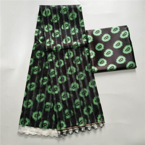 New Arrival satin silk fabric Fashion african wax pattern design african wax prints Eco-Friendly organza and satin fabric! H7-06