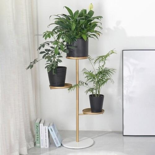 Outdoor Balcony Flower Stand Decoration Nordic Living Room Flower Pot Shelf Simple Hotel Dormitory Multi-layer Floor Plant Racks