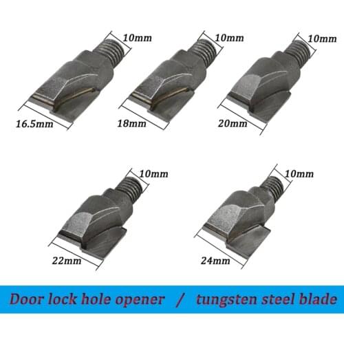 Solid wood hole opener slotting machine drill bit woodworking door lock key hole drilling artifact tungsten steel drill bit