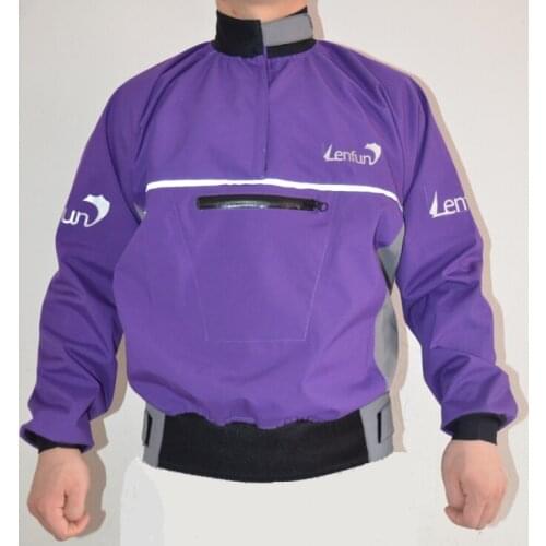 Lenfun Semi-dry tops spray jackets water resistant cags paddle for kayak caneoing,sailing fishing surfing