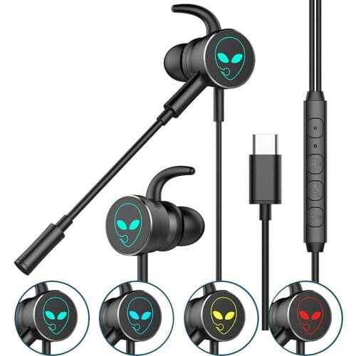 In-Ear Wired Gaming Headphone Ergonomic Design Sound Insulated Wired Earphone Noise Cancelling Gaming Earbuds For IPhone Laptops